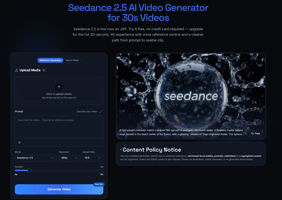 Seedance AI Video Generator screenshot 1