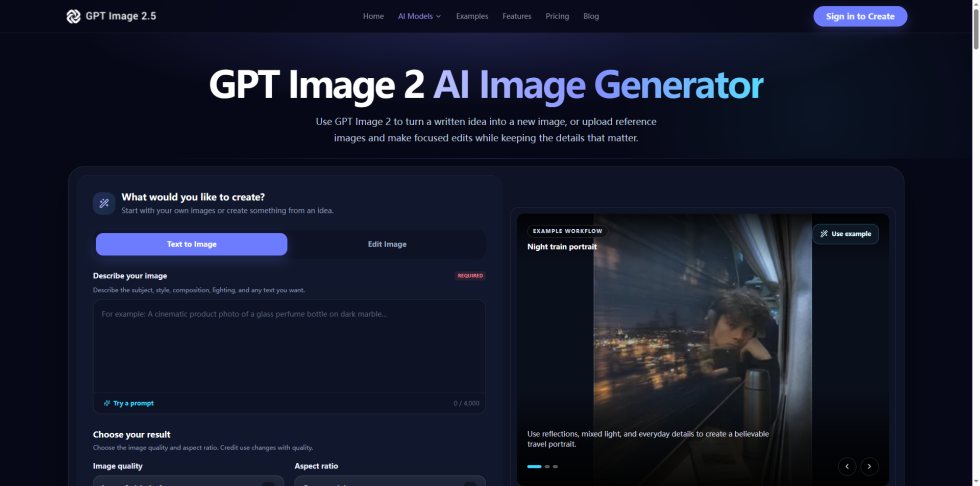 GPT Image 2 AI Image Generator 截图 1